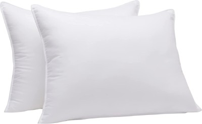 Soo Jaoo Sleeping Pillow Polyester Fibre Solid Sleeping Pillow Pack of 2(White)