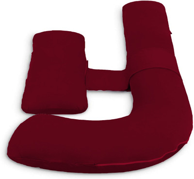 Daddy Cool Upgrad Multifunctional H Shaped Microfibre Solid Pregnancy Pillow Pack of 1(Maroon)