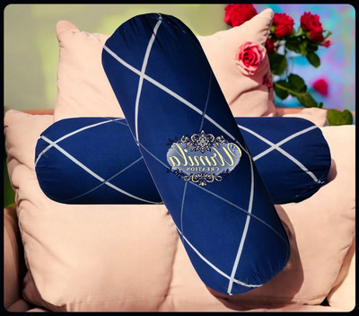 RUSHABH ENTERPRISE LUXURY Cotton Solid Sleeping Pillow Pack of 1(Blue)