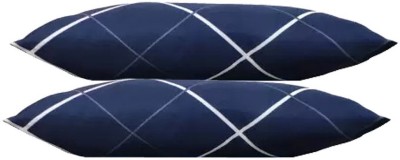 BHEBHA J Shape Polyester Fibre Abstract Sleeping Pillow Pack of 1(Blue 105)