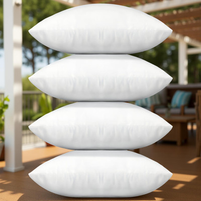 CIEZAR Microfibre Sleeping Pillow Pack of 4 Solid(Blue)