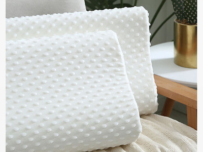 manshav Memory Foam Solid Orthopaedic Pillow Pack of 2(White)