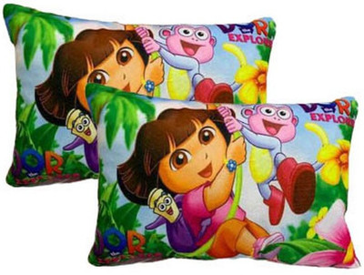 kitchDeco Microfibre Baby Pillow Pack of 2 Toons & Characters(Dora)