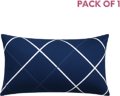 maatrikaa Blue Line Pillow Polyster Fibre - 17*27 inch Polyester Fibre Nature Sleeping Pillow Pack of 1(Blue)