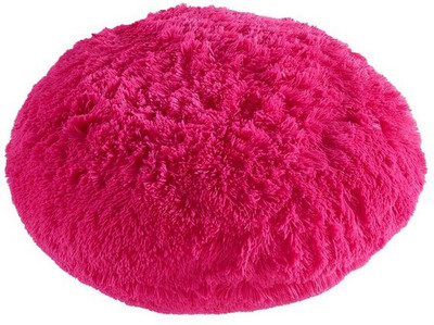 PriMaryHoMe Microfibre Geometric Cushion Pack of 1(Dark Pink)