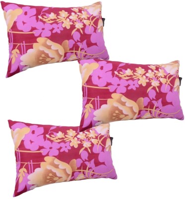 TWIROX LUXURY Polyester Fibre Floral Sleeping Pillow Pack of 3(Multicolor)