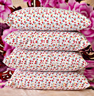Regnar Cotton Sleeping Pillow Pack of 4 Solid Luxury(Multicolor)