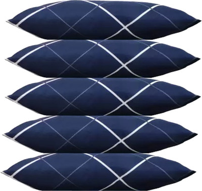 Navi collection Microfibre Abstract Sleeping Pillow Pack of 5(WHITE LINE)