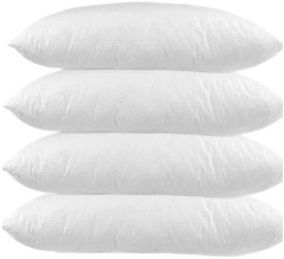 ROYALREOX Cotton Solid Sleeping Pillow Pack of 4(White)