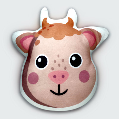 Avirons Microfibre Baby Pillow Pack of 1 Animals Pillow(Multicolor)