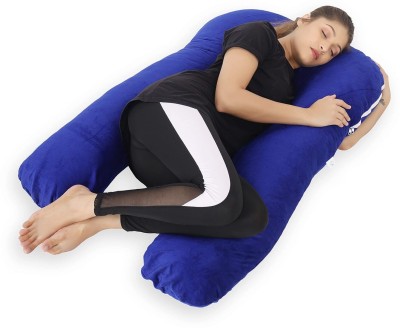 Daddy Cool Velvet Pregnancy pillow Microfibre Solid Pregnancy Pillow Pack of 1(RoyalBlue)