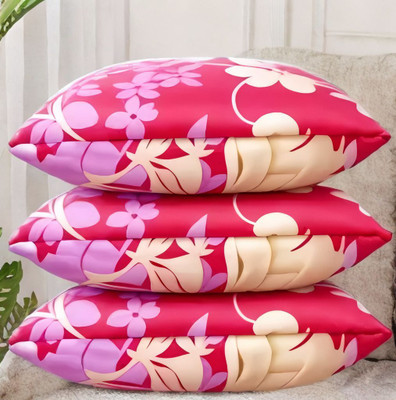 Urmila Creation Microfibre Sleeping Pillow Pack of 3 Solid LUXURY(Pink)