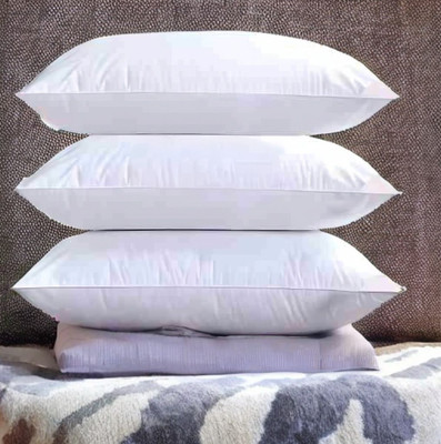 EIRINI Microfibre Sleeping Pillow Pack of 3 Solid LUXURY(White)