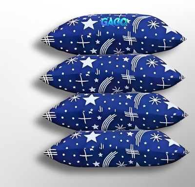 GAGO Polyester Fibre Sleeping Pillow Pack of 6 Abstract Luxury(Blue)