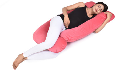 KESHAVE PHARMA Ball Fibre Solid Pregnancy Pillow Pack of 1(Peach)