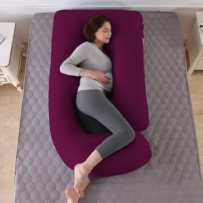 Prifarodo Pregnancy G Shape for Pregnant/Maternity Back Pain Relief, HIPS & Belly Support Microfibre Solid Pregnancy Pillow Pack of 1(Multicolor)