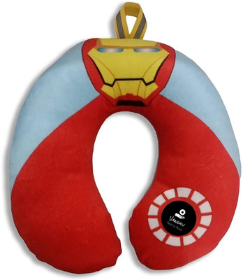 VANSHIV Travelling Neck Pillow Microfibre Toons & Characters Travel Pillow Pack of 1(Iron Man Red)