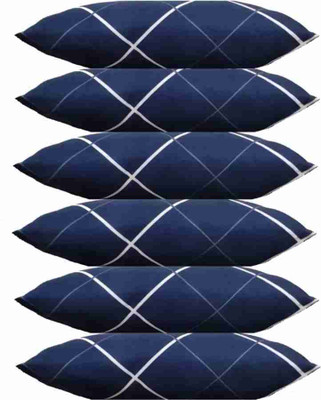 YPOLOIPO LUXURY Polyester Fibre Abstract Sleeping Pillow Pack of 6(Blue)