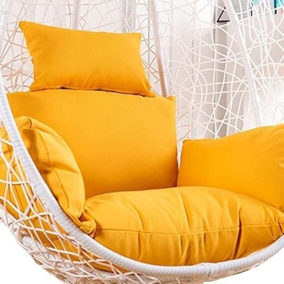 IIOF LUXURY hammock Cushion of Swing chair Cotton Solid Cushion Pack of 1(Yellow, Black, Green, Red, Orange)