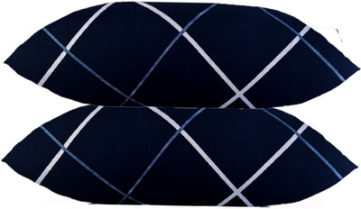 Swikon star Microfibre Geometric Sleeping Pillow Pack of 2(Blue)