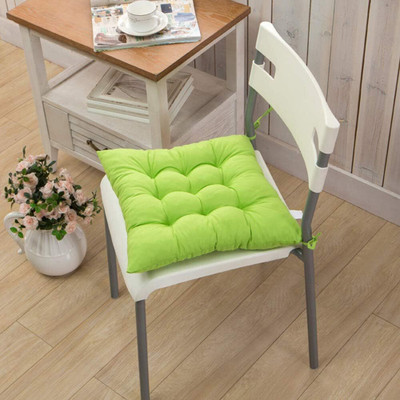 Barbican Microfibre Solid Chair Pad Pack of 1(Green)