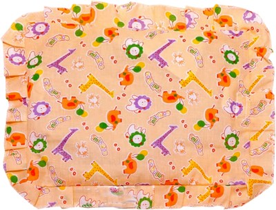 LAKHMORVI Mustard Seeds Solid Baby Pillow Pack of 1(Peach)