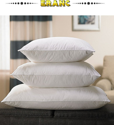 Tecsun Microfibre Abstract Sleeping Pillow Pack of 3(White)