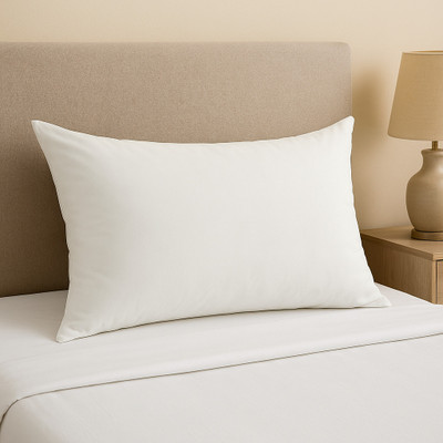 SUENO Polyester Fibre Solid Sleeping Pillow Pack of 1(White)