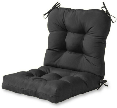 Mom's Moon Cotton Solid Chair Pad Pack of 2(Grey)