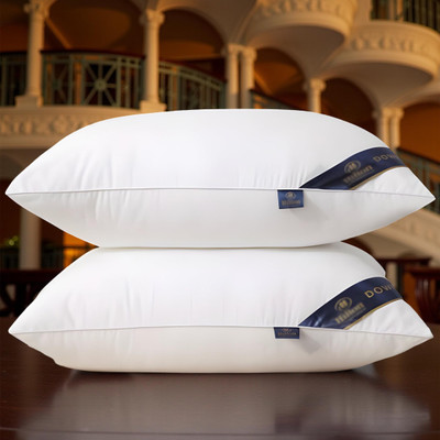 CIEZAR Microfibre Sleeping Pillow Pack of 2 Solid(White)