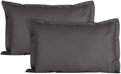 LINENWALAS Microfibre Solid Sleeping Pillow Pack of 2(Squirrel Grey)