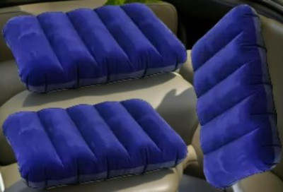 GLAMAXY Air Solid Travel Pillow Pack of 4(Multicolor)
