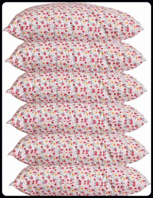 Urmila Creation Sleeping Pillow Set Of 6 Microfibre Floral Sleeping Pillow Pack of 6(Multicolor)