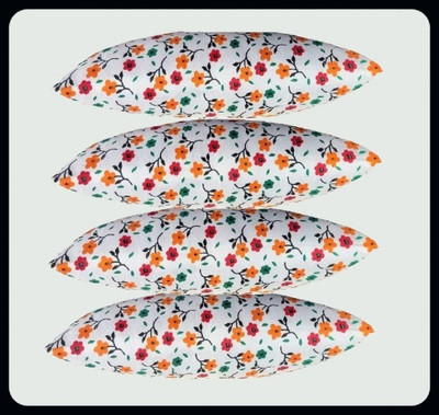 JAYOG ENTERPRISE Microfibre Floral Sleeping Pillow Pack of 4(Multicolor)