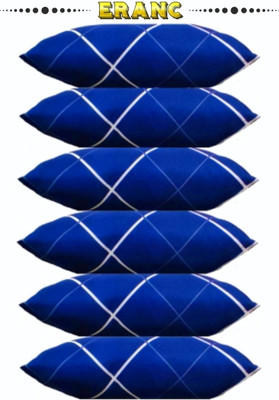 NKSNIMYSTORES Polyester Fibre Solid Sleeping Pillow Pack of 6(Blue)