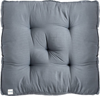 HOMESTIC by Kuber Industries Microfibre Solid Chair Pad Pack of 1(Grey)