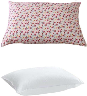 SOFT SNOOZE New Slpping Pillow18 Microfibre Solid Sleeping Pillow Pack of 2(Multicolor)