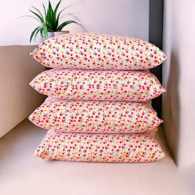 Cozy Palace Luxury Microfibre Solid Sleeping Pillow Pack of 4(Multicolor)
