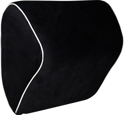 R K Fashion Memory Foam Solid Travel Pillow Pack of 1(Black)