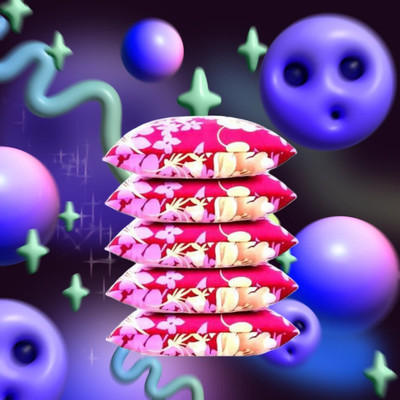 CATHROL Microfibre Sleeping Pillow Pack of 5 Solid(Pink)