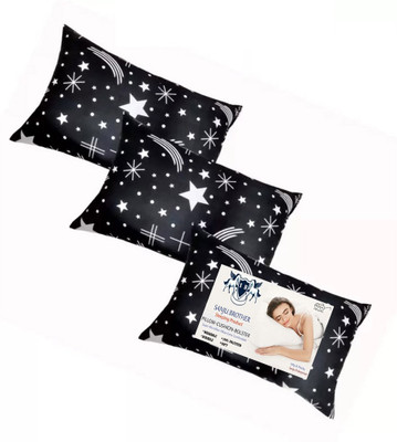 SANJU BROTHER LUXORY Microfibre Solid Sleeping Pillow Pack of 3(Black)