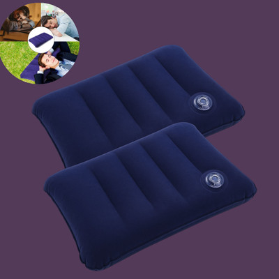 Naosucura Air Travel Pillow Pack of 2 Solid NaosuCura Chill Point(Blue)