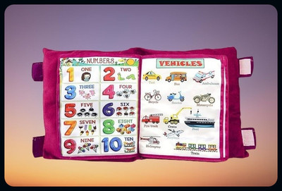 Sharvil Cotton Baby Pillow Pack of 1 Solid Abcd Pillow For Kids(Pink)