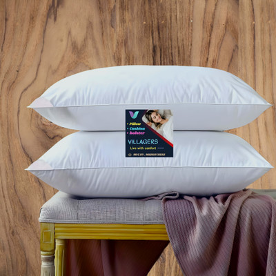 Gaulpastore LUXURY Microfibre Abstract Sleeping Pillow Pack of 2(White)