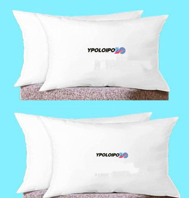 LIPONOS Polyester Fibre Sleeping Pillow Pack of 4 Abstract LUXURY(White)