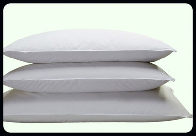 JAYOG ENTERPRISE Luxury Cotton Solid Sleeping Pillow Pack of 3(White)