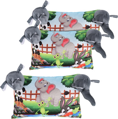 DISNEY Microfibre Toons & Characters Baby Pillow Pack of 3(Grey)