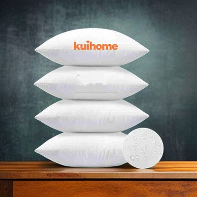 kuihome Microfibre Sleeping Pillow Pack of 4 Abstract SOFT(White)