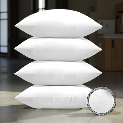 GAGO Luxury Memory Foam Solid Sleeping Pillow Pack of 4(White)