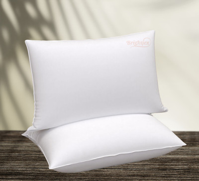 brightjex Memory Foam Solid Body Pillow Pack of 2(White)
